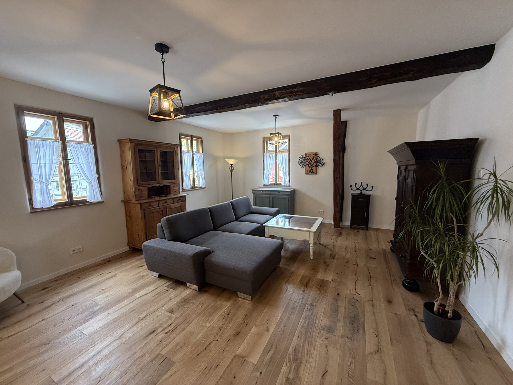 Wohnzimmer der Ferienwohnung 2 im Schmiedhof